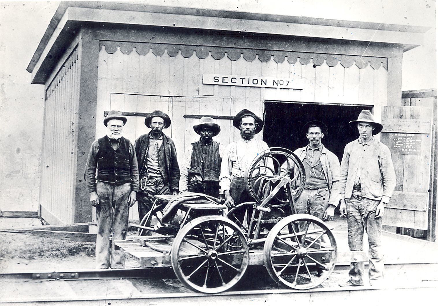 N&W rail yard workers